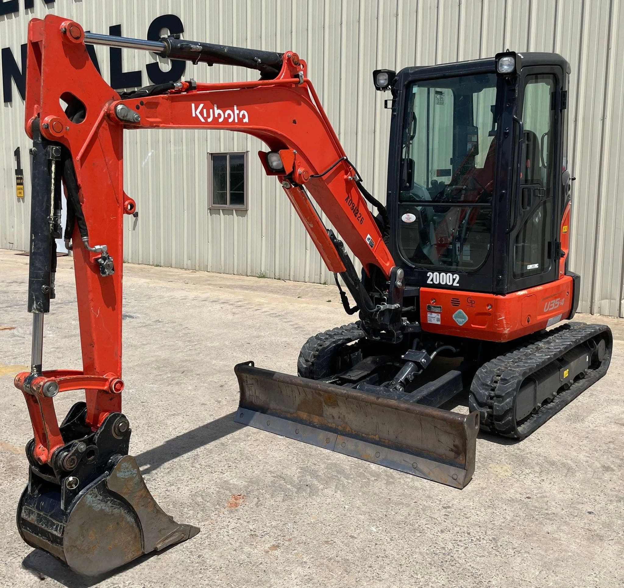 2021 Kubota U35-4 Mini Excavator — catalogue photograph